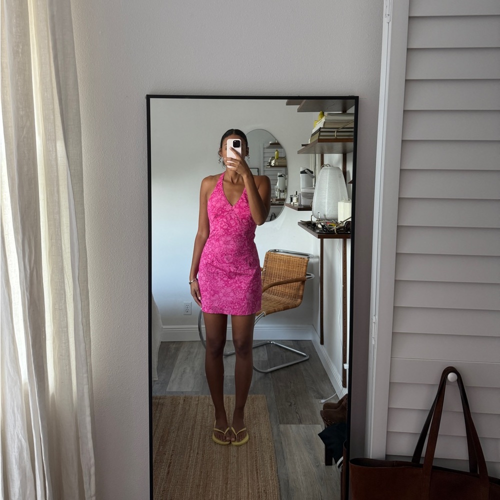 The Limited Pink floral vintage dress